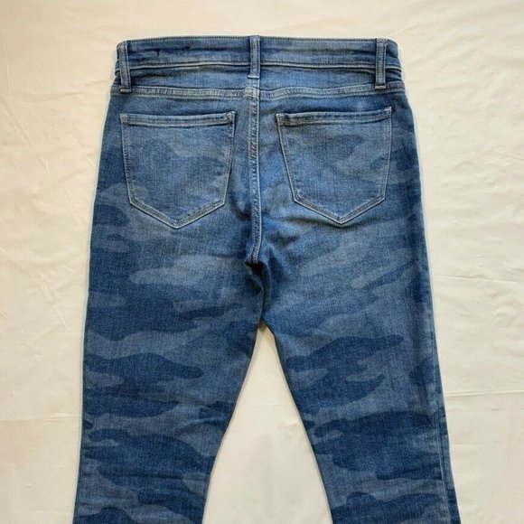 NEW Gap Camo Jeans Womens 2/26 R Legging Skimmer Stretch Camouflage Jegging Blue - Picture 7 of 11